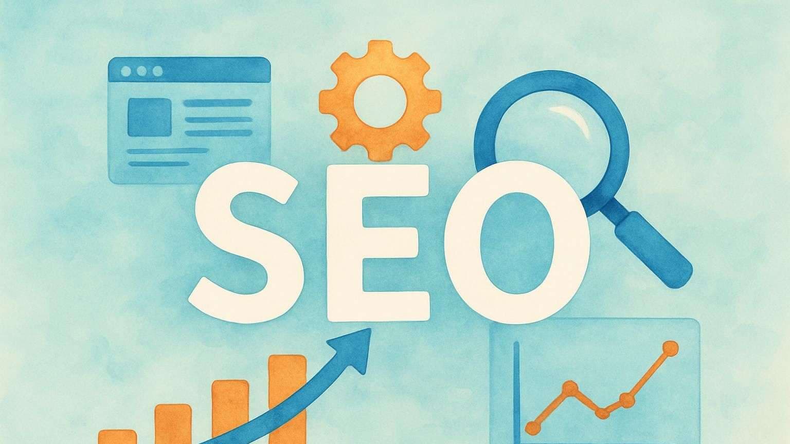 An image portraying the post title SEO: 5 Real Examples