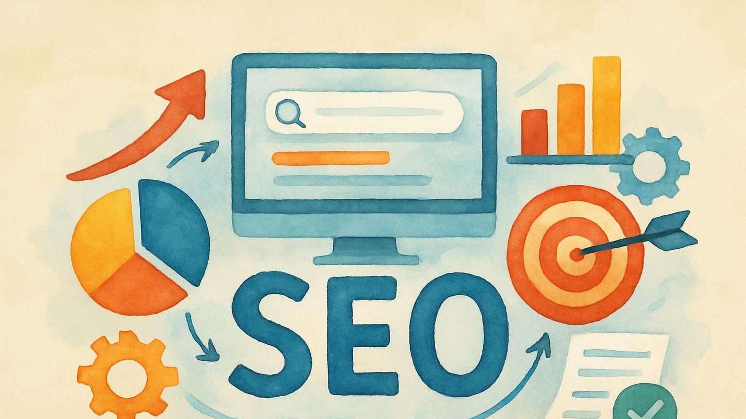 An image portraying the post title Search Engine Optimization SEO: Simple Description and Proven Techniques