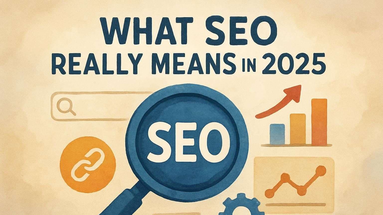 An image portraying the post title What SEO Really Means in 2025