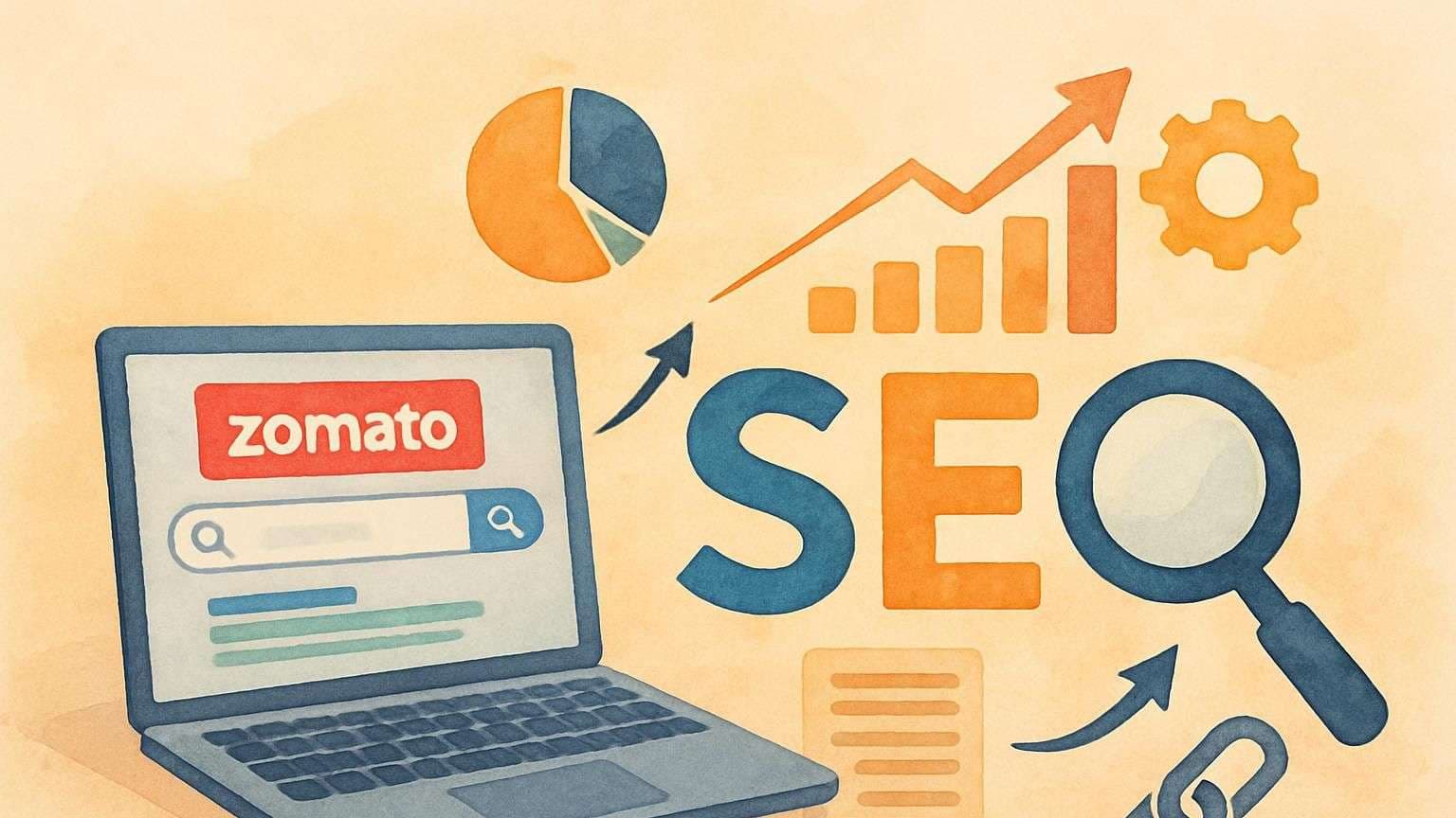 An image portraying the post title How Zomato Uses Search Engine Optimization