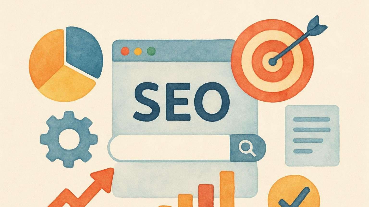 An image portraying the post title Search Engine Optimization in Simple Words: A Beginner’s Guide