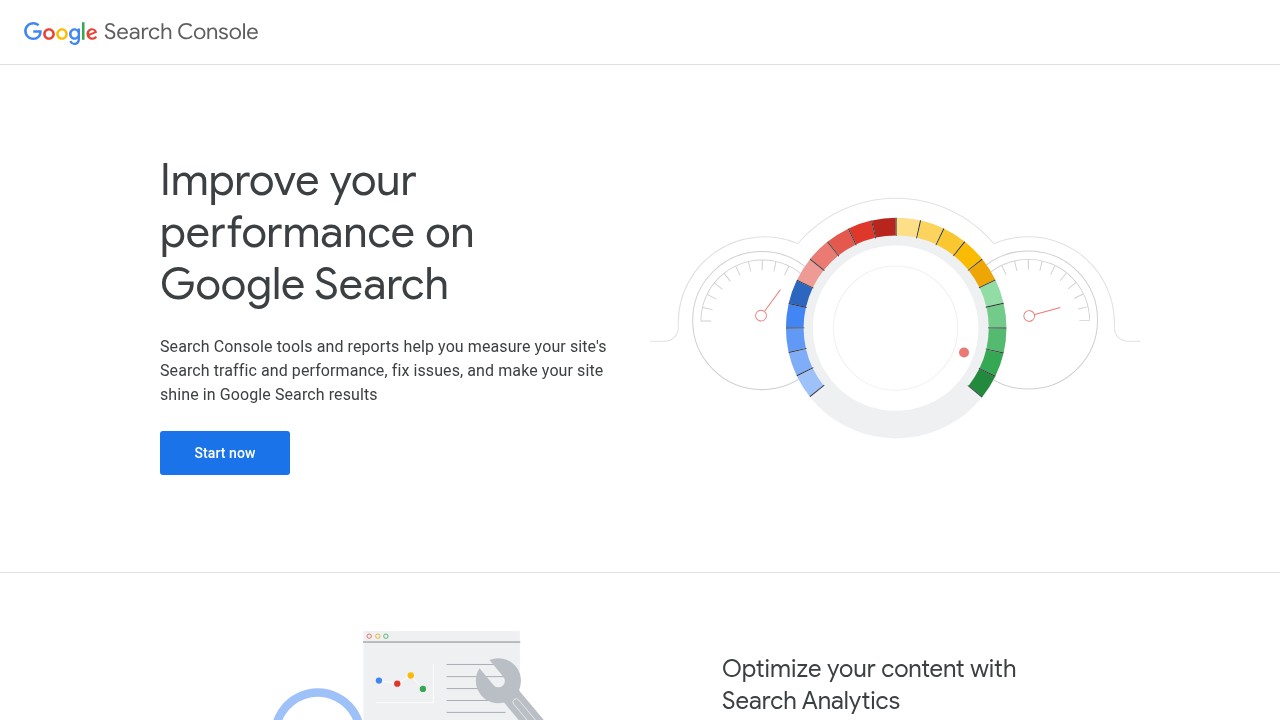 Screenshot of Google Search Console